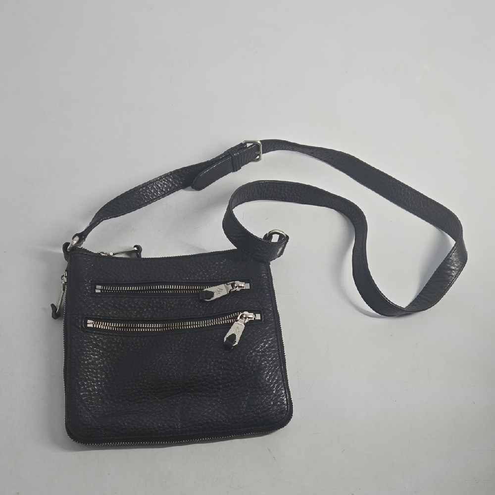 Cole Haan Black Pebbled Leather Crossbody Bag